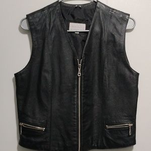 XOXO Leather Vest size L